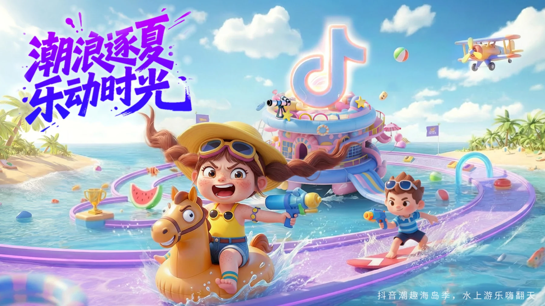 潮浪逐夏,乐动时光项目主视觉
